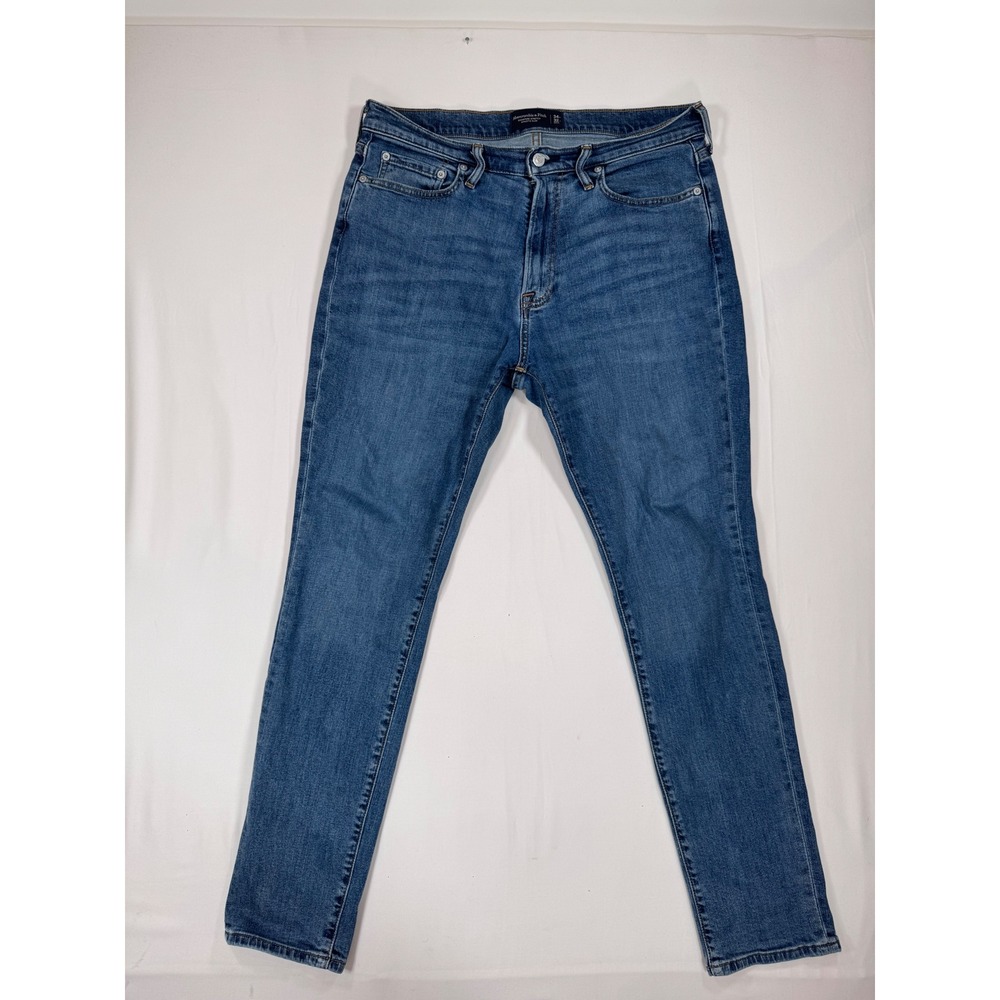 Abercrombie & Fitch Jeans Athletic Slim Signature Stretch Blue 34x32 34x31 Denim